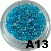 Ozdoba do paznokci Cyrkonie opalizujące niebieskie - A13