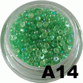 Ozdoba do paznokci Cyrkonie opalizujące zielone - A14