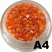 Ozdoba do paznokci Cyrkonie opalizujące marchewkowe - A4