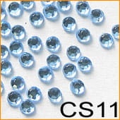 Cyrkonie szklane CS11 akwamaryn 10 szt.