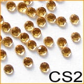 Cyrkonie szklane CS02 topaz 10 szt.