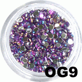 Ozdoba do paznokci Cyrkonie hologramowe ciemny fiolet OG-9