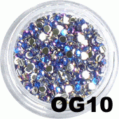 Ozdoba do paznokci Cyrkonie hologramowe granatowe OG-10