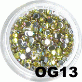 Ozdoba do paznokci Cyrkonie hologramowe jasna zieleń OG-13
