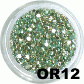 Ozdoba do paznokci Cyrkonie hologramowe mini ciemna zieleń OR-12