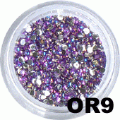 Ozdoba do paznokci Cyrkonie hologramowe mini ciemny fiolet OR-9