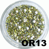 Ozdoba do paznokci Cyrkonie hologramowe mini jasna zieleń OR-13