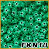 1. Kwiatki FIMO zielone FKN10 1 szt.