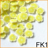 Ozdoba do paznokci FIMO Kwiatki żółte - FK1