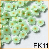 Ozdoba do paznokci FIMO Kwiatki białe - FK11