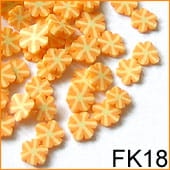 Ozdoba do paznokci FIMO Kwiatki pomarańczowe - FK18