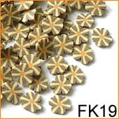 Ozdoba do paznokci FIMO Kwiatki brązowe - FK19