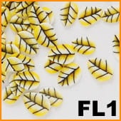 Ozdoba do paznokci FIMO Liście żółte - FL01