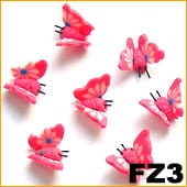 Ozdoba do paznokci FIMO różowy motyl - FZ03