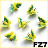 Ozdoba do paznokci FIMO Motylek żółty - FZ07