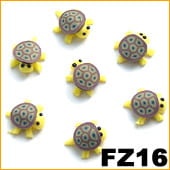 Ozdoba do paznokci FIMO Żółwik żółty - FZ16