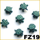 Ozdoba do paznokci FIMO Żółwik ciemnozielony - FZ19