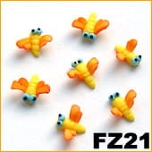 Ozdoba do paznokci FIMO Ważka żółta - FZ21