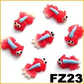 Ozdoba do paznokci FIMO Rybka czerwona  -  FZ23