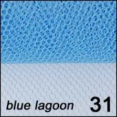 31. Siatka do zdobienia paznokci Rybia Łuska blue lagoon