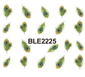Ble 2225. Naklejka wodna do paznokci