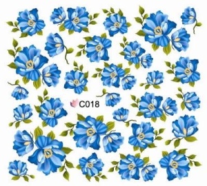 C018. Naklejka wodna do paznokci