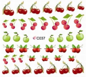 C037. Naklejka wodna do paznokci