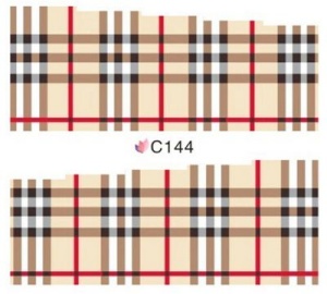 C144. Naklejka wodna do paznokci