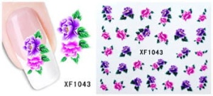 XF1043. Naklejka wodna do paznokci