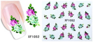 XF1052. Naklejka wodna do paznokci