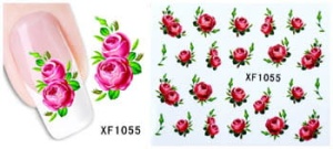 XF1055. Naklejka wodna do paznokci