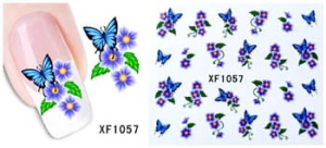 XF1057. Naklejka wodna do paznokci
