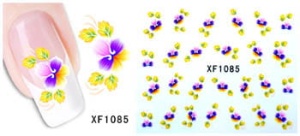 XF1085. Naklejka wodna do paznokci