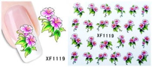 XF1119. naklejka wodna do paznokci