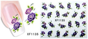 XF1135. naklejka wodna do paznokci