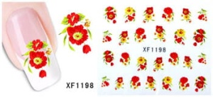 XF1198. naklejka wodna do paznokci
