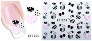 XF1203. naklejka wodna do paznokci