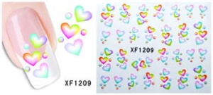 XF1209. naklejka wodna do paznokci