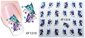 XF1215. naklejka wodna do paznokci