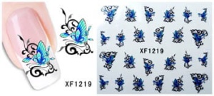 XF1219. naklejka wodna do paznokci