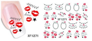 XF1271. naklejka wodna do paznokci