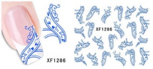 XF1286. naklejka wodna do paznokci