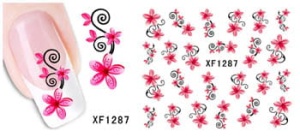 XF1287. naklejka wodna do paznokci