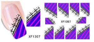 XF1307. naklejka wodna do paznokci