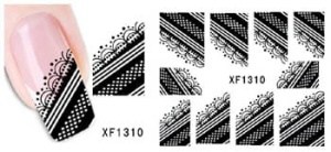 XF1310. naklejka wodna do paznokci