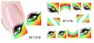 XF1318. naklejka wodna do paznokci