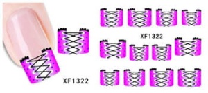 XF1322. naklejka wodna do paznokci