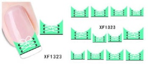 XF1323. naklejka na paznokcie