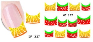 XF1327. naklejka wodna do paznokci
