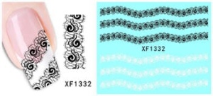 XF1332. naklejka wodna do paznokci